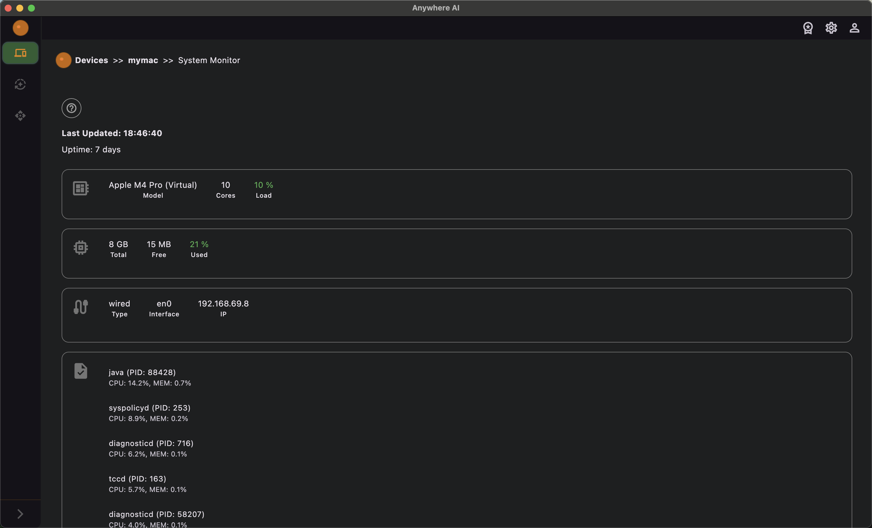 System Monitor walkthrough